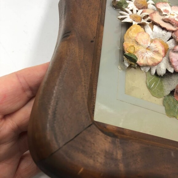 Hume's Ozark Originals Wood Framed Dried Flower in Basket Hanging Wall Art - Picture 9 of 14